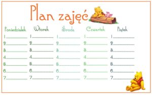 Plan zajęć